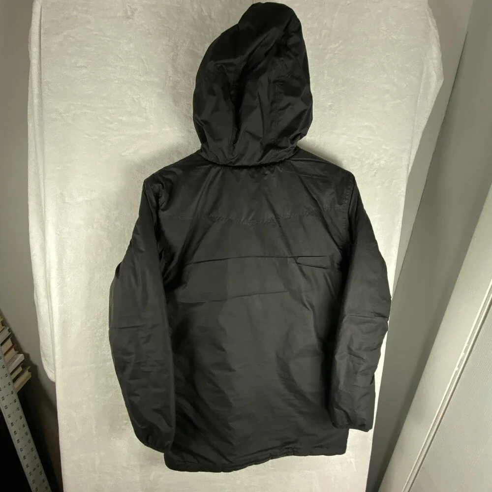 The North Face Jacket Boys Large 14/16 Black Reversible Fleece Puffer Hooded
